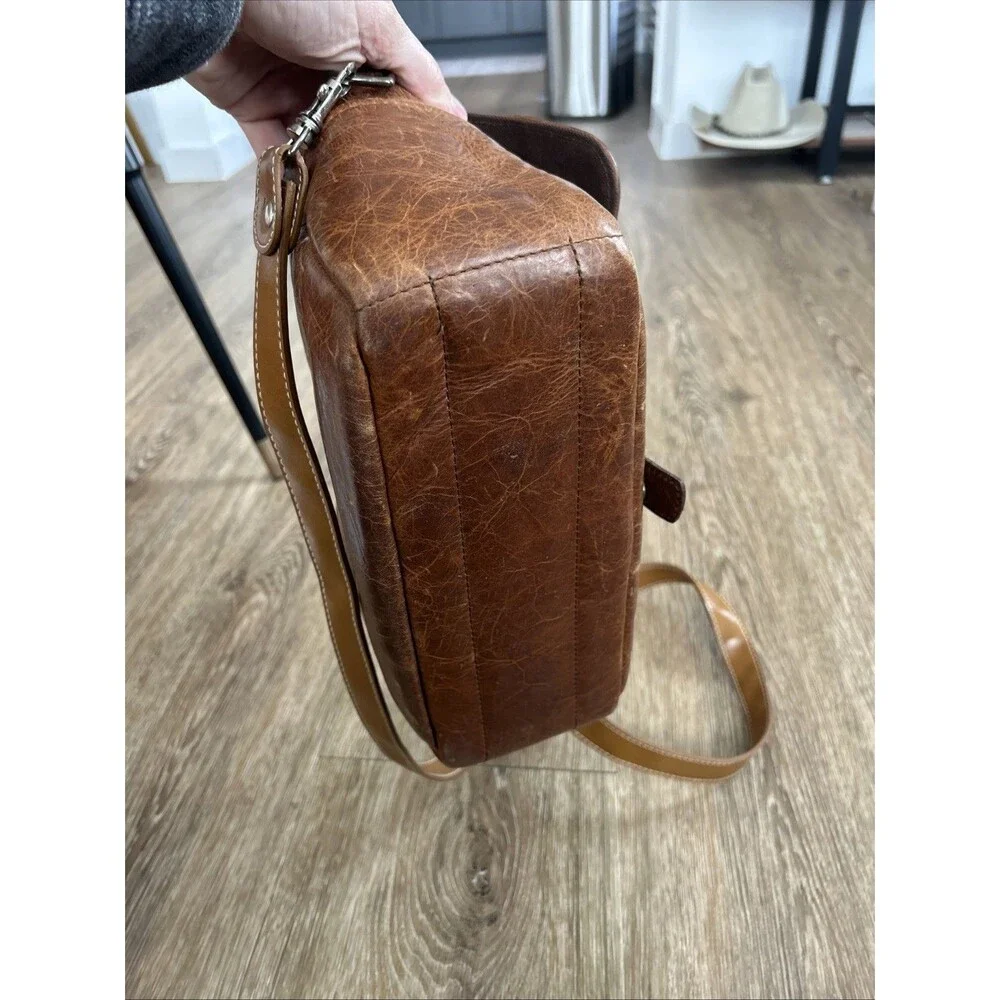 ONA Bowery Leather Camera Bag Brown Distressed DSLR Mirrorless Messenger